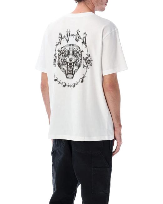 RVCA White Double Trouble T-Shirt for men