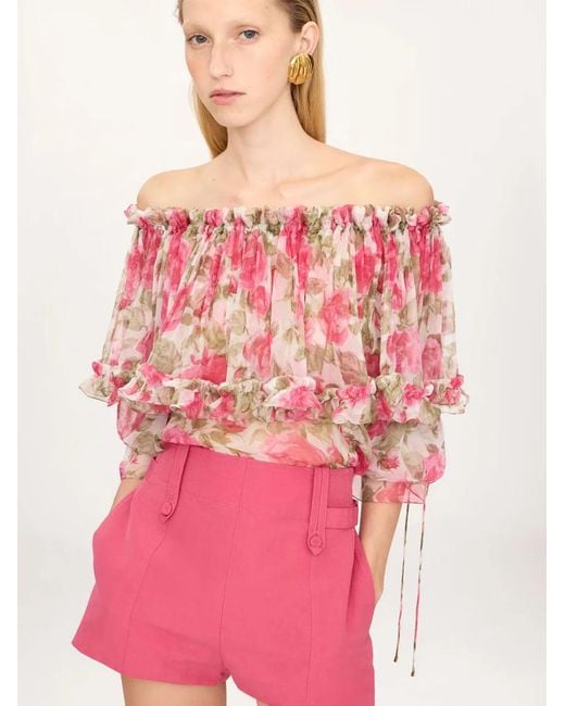 Chloé Pink Puffsleeve Top