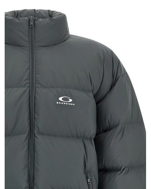 Balenciaga Gray 'Standard' Down Jacket for men