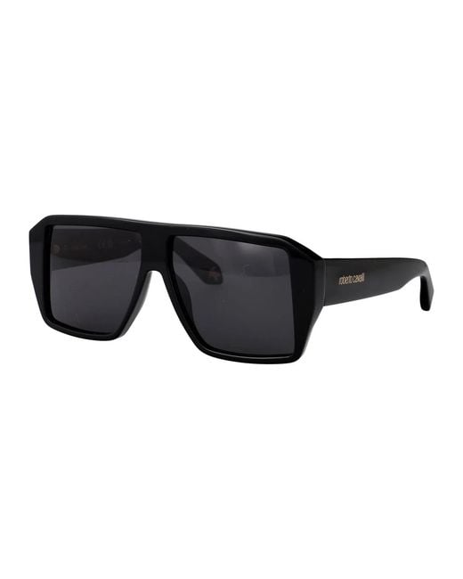 Roberto Cavalli Black Acetate Sunglasses