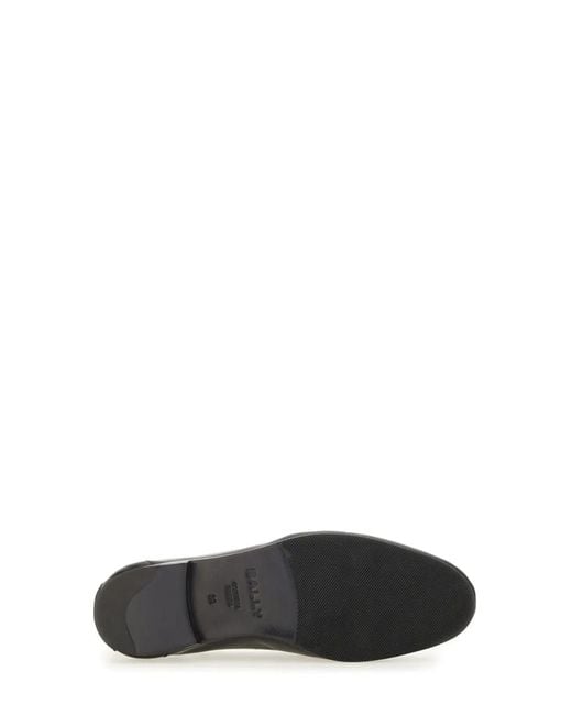 Bally Black Moccasin Plume