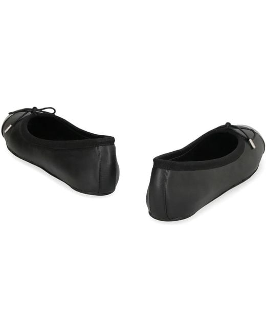 McQueen Black Punk Ballet Flats