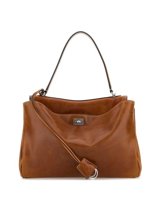 Balenciaga Brown Rodeo Top Handle M