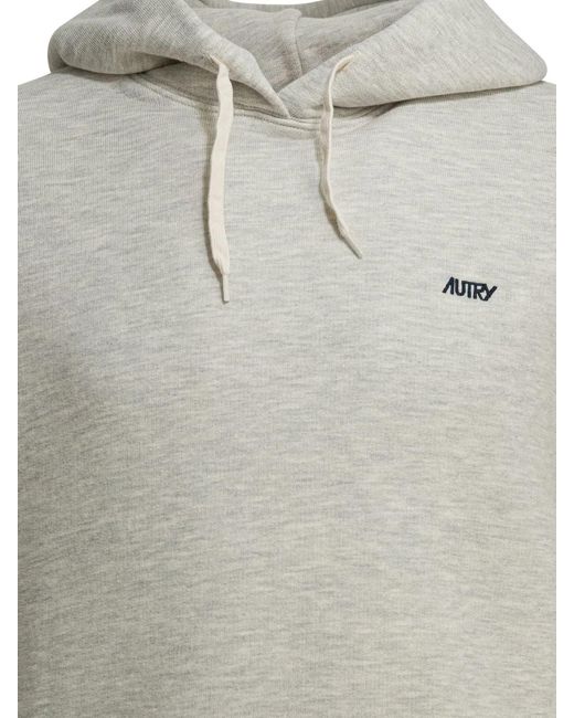 Autry Gray Cotton Polyester Sweatshirt for men