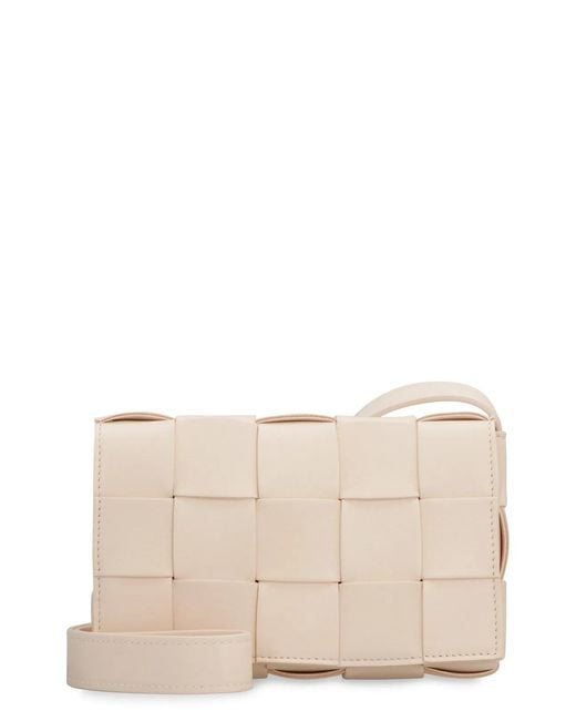 Bottega Veneta Natural Cassette Small Crossbody Bag
