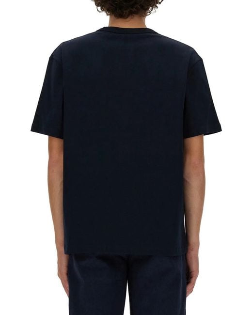 A.P.C. Black Dark Cotton T-Shirt for men