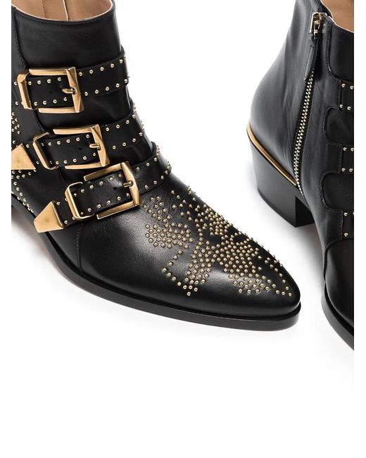 Chloé Black Susanna Ankle Boots