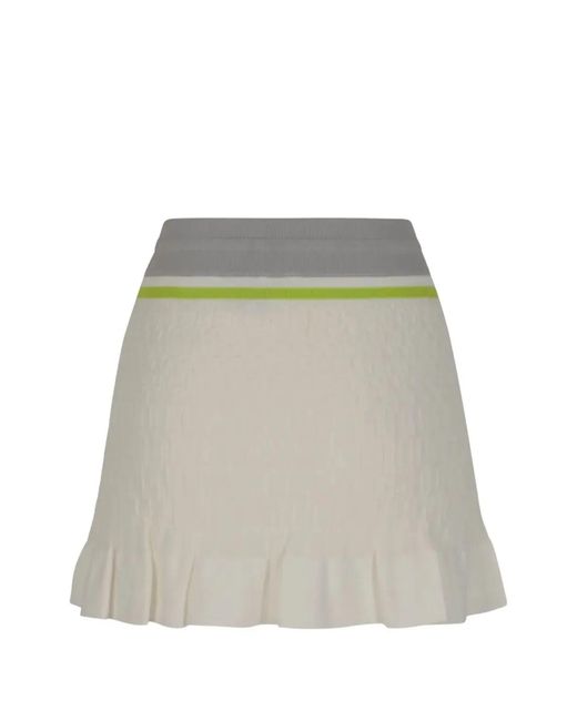 Casablanca White "Tennis" Mini Skirt