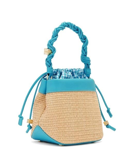 Ganni Blue Bou Bucket Bag