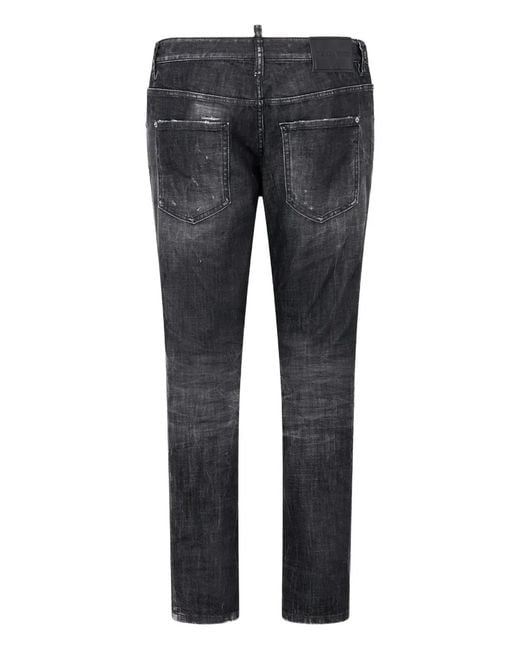 DSquared² Gray Pants 5 Pockets for men