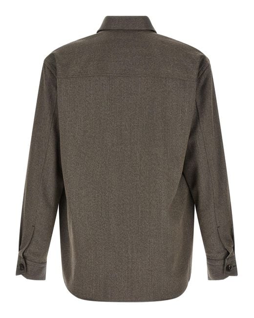 Brioni Gray 'Workwear' Shirt for men