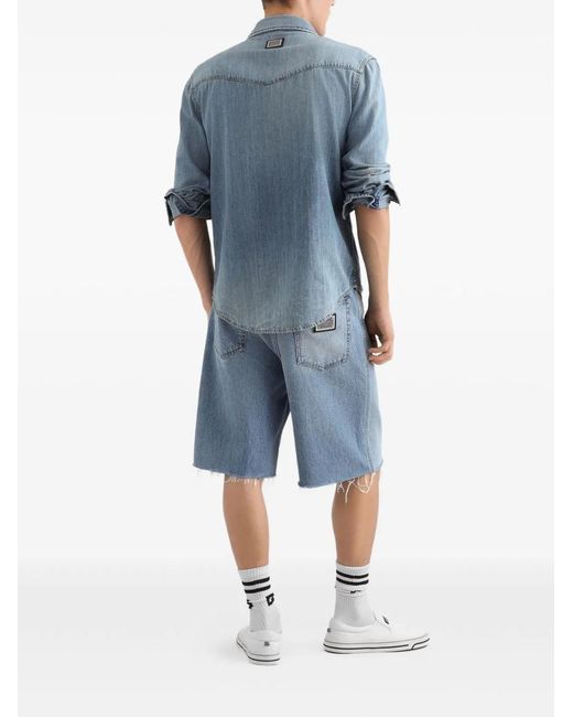 Dolce & Gabbana Blue Dolce & Gabbana Denim Shorts for men