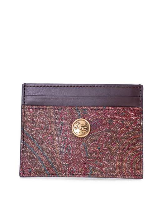 Etro Pink Essential Leather Pouch