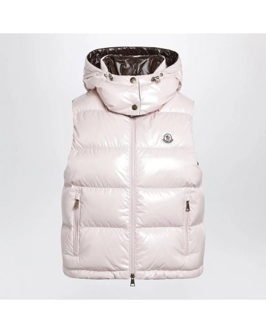 Moncler Pink Niverolle Short Down Vest
