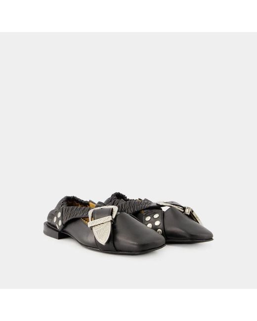 Toga Black Aj928 Sandals