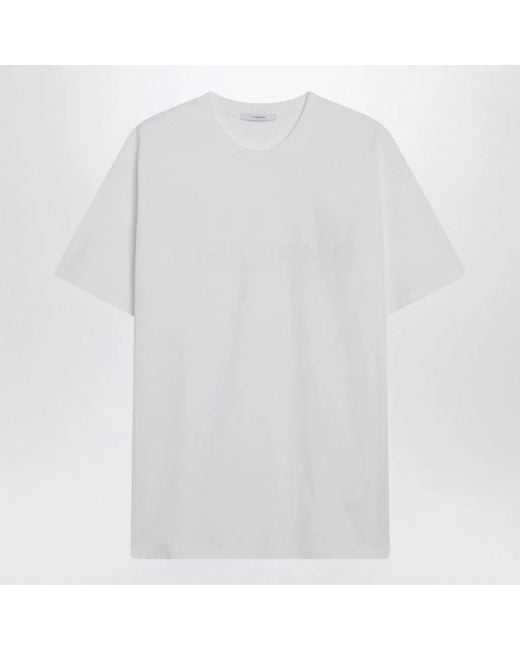 Givenchy White T-Shirt With Paris Jacquard for men