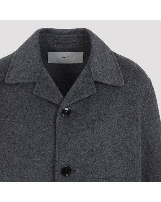 AMI Gray Trench Coat for men