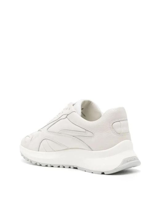 Bally White Calf Leather Sneakers for men