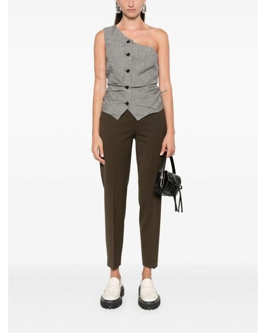 N°21 Gray Straight Trousers