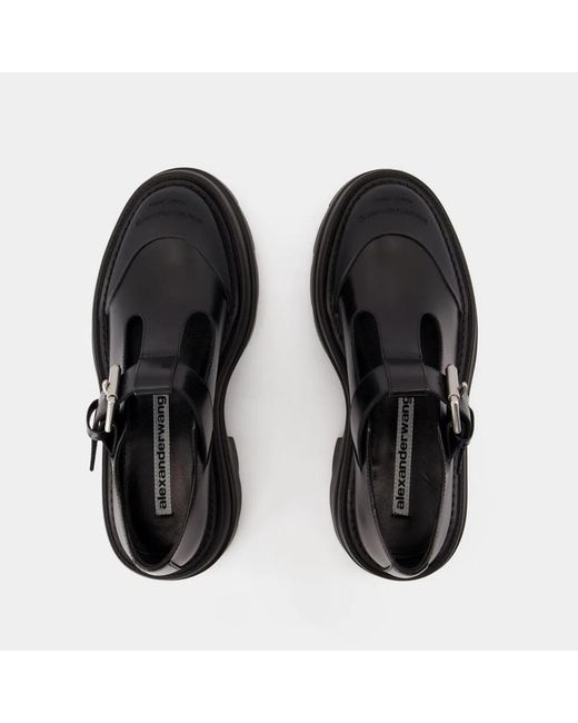Alexander Wang Black Tova Mary Jane Platform Loafers