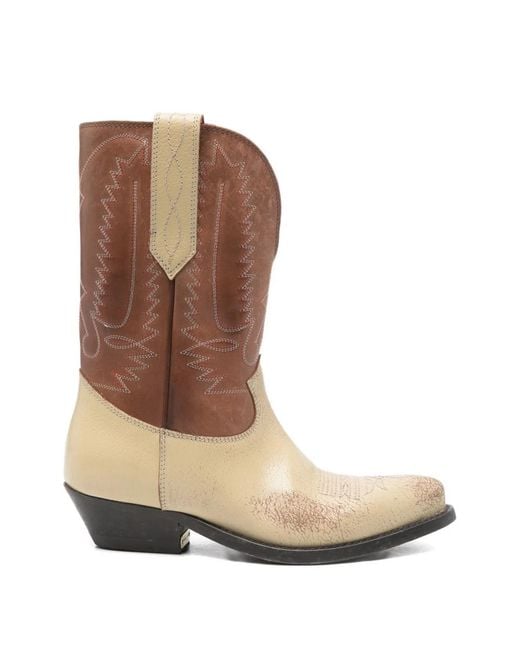 Golden Goose Deluxe Brand Brown Wish Star Leather Boots