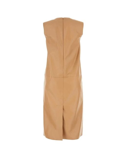 Prada White Skin Nappa Leather Dress