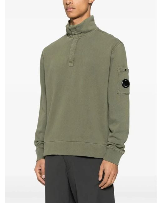 C P Company Green C.P.Company Cotton Sweatshirt for men
