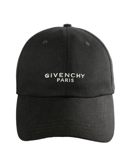 Givenchy Black Logo Baseball Cap for men