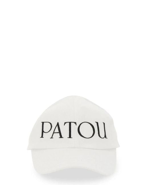 Patou White Baseball Hat With Logo