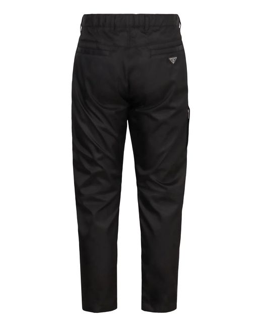 Prada Black Slim-Fit Trousers for men