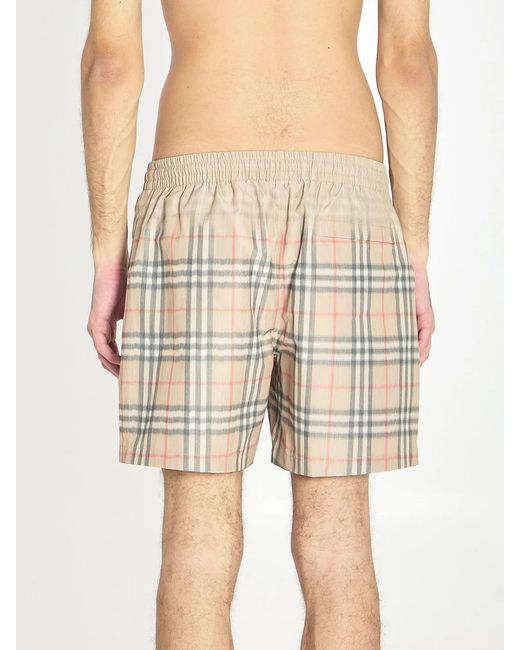 Burberry Natural Check Swimwear for men
