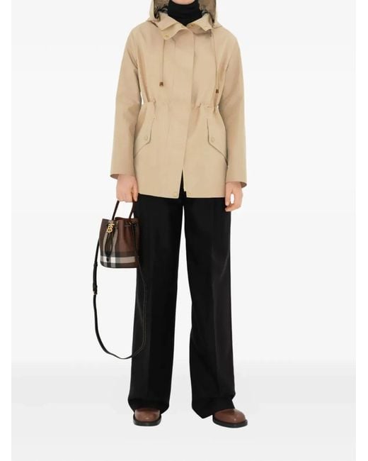 Burberry White Mini Check Bucket Bag