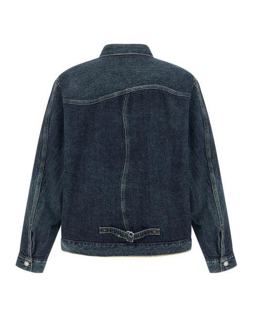 Undercover Blue Sinuous Seams Jacket for men