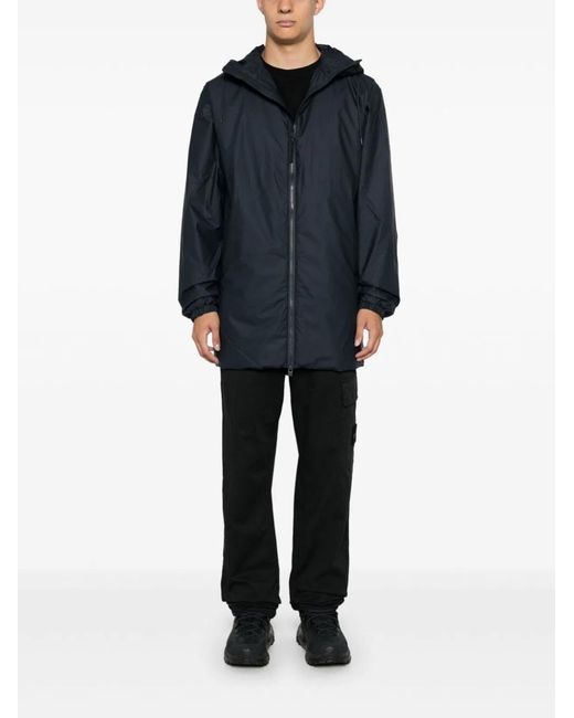 Rains Blue Lohja Long Jacket Rain-Coat for men