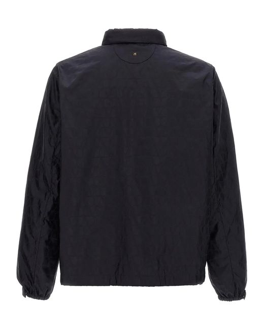 Valentino Garavani Blue 'Toile Iconographe' Windbreaker for men
