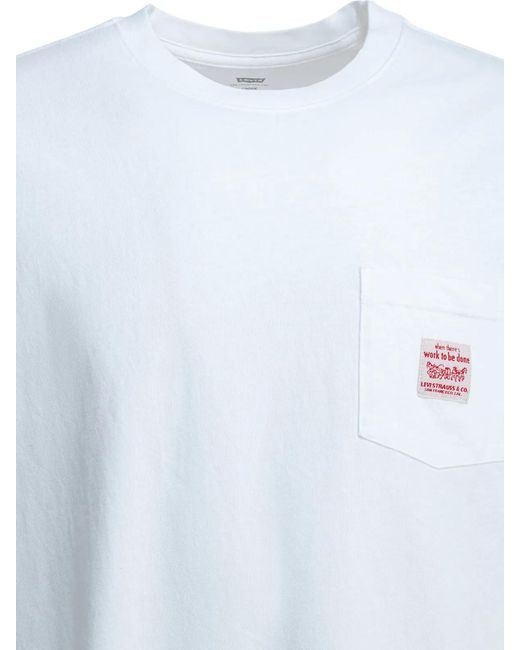 Levi's White "Workwear" Crewneck T-Shirt for men