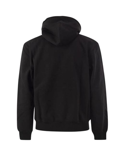 Carhartt Black Hoodie With Embroidered Logo