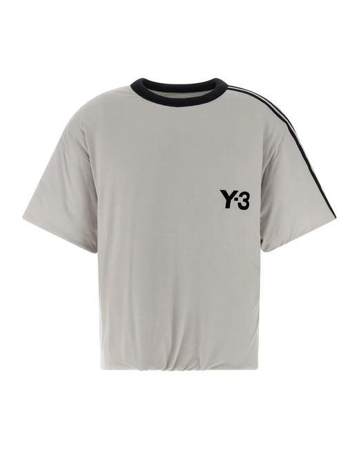 Y-3 Gray Padded' T-Shirt for men