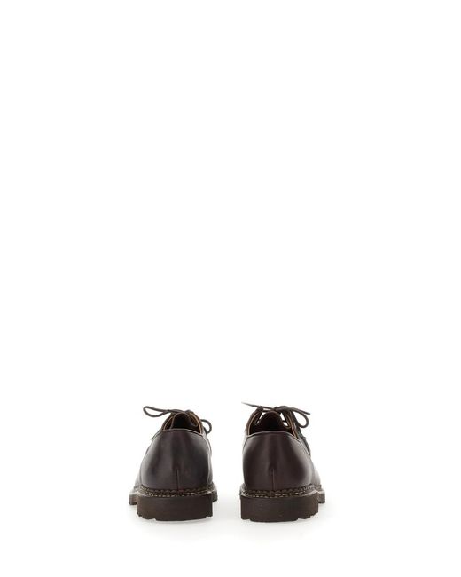 Paraboot White Michael Smooth Leather Derbies for men