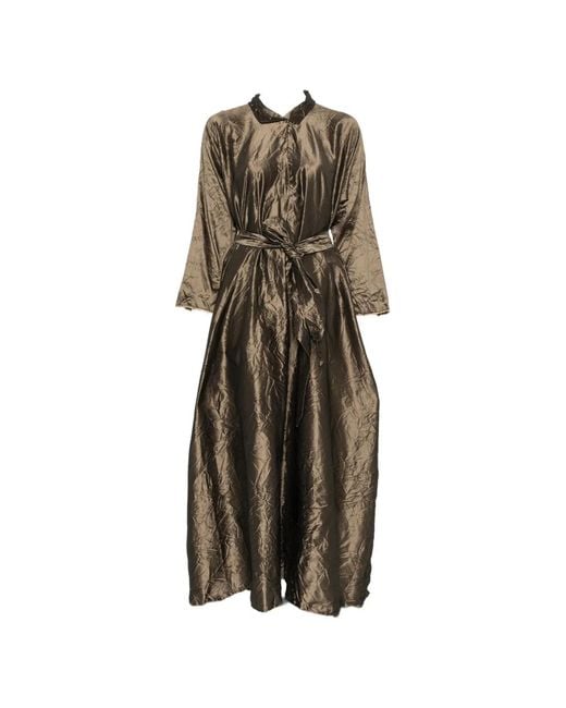 Daniela Gregis Natural Silk Midi Dress