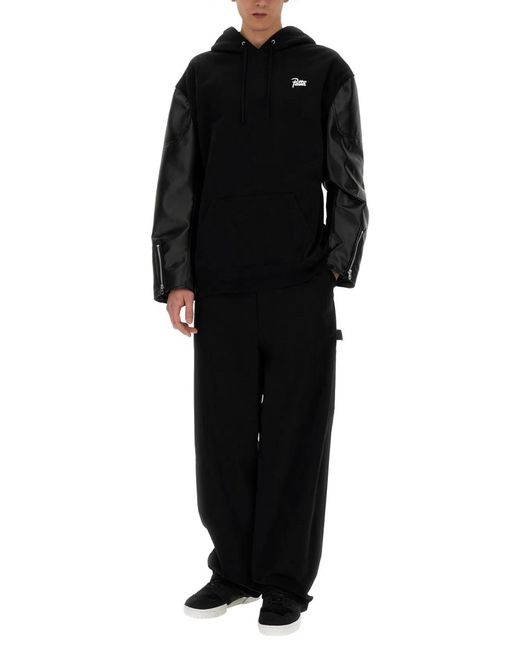 Junya Watanabe Black X Flap Sweatshirt for men