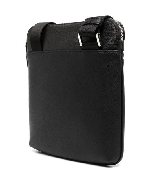 Emporio Armani Black Messenger Bag for men
