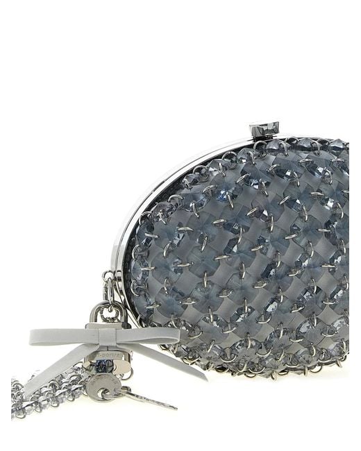 Self-Portrait Gray Self Portrait 'Crystal Chain' Clutch