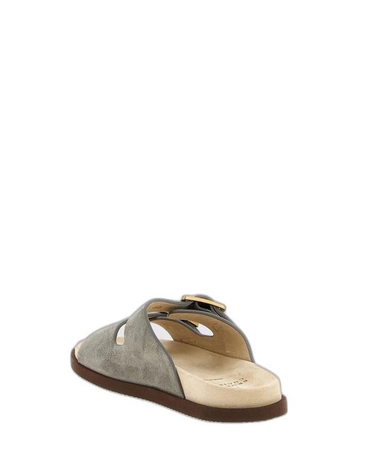 Brunello Cucinelli Gray Urban Slides for men
