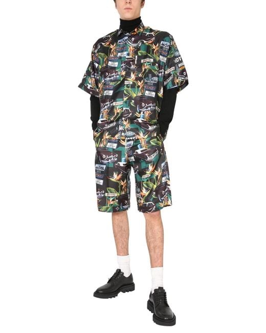 Givenchy Black Silk Bermuda for men