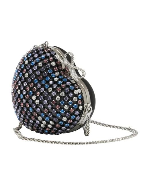 Self-Portrait Blue Heart Clutch