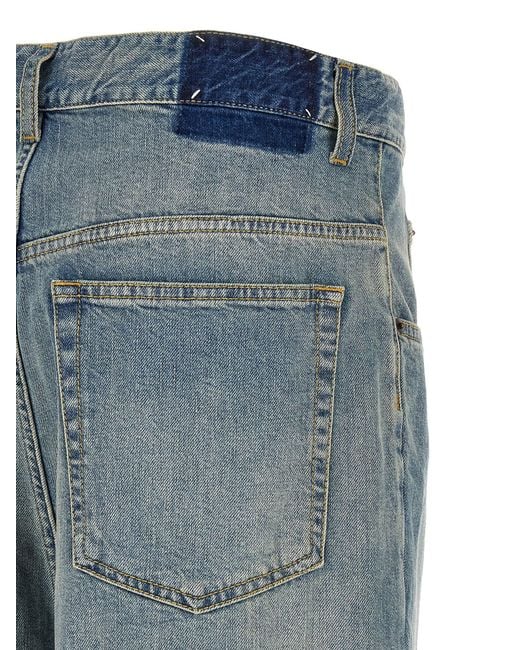 Maison Margiela Blue Cotton Straight-Leg Jeans