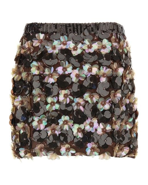 P.A.R.O.S.H. Black P.A.R.O..H. 'Gym' Skirt
