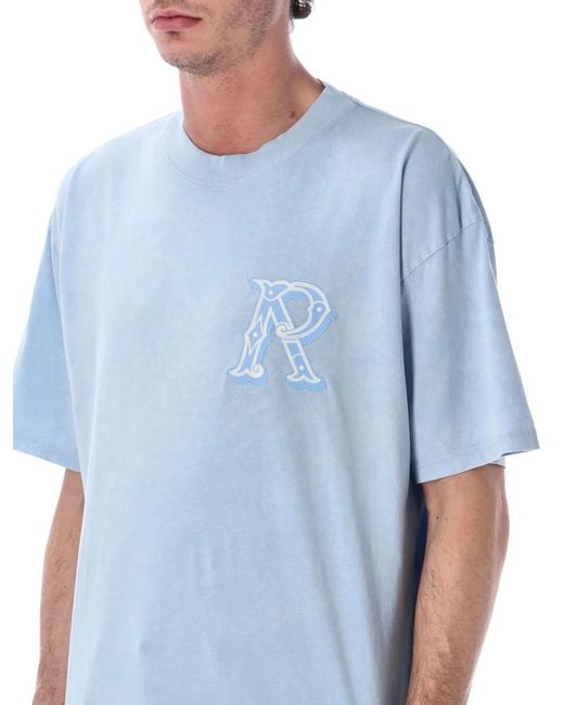 Represent Blue Western Initial T-Shirt for men