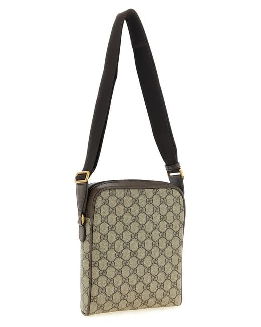Gucci Metallic 'Ophidia' Small Crossbody Bag for men